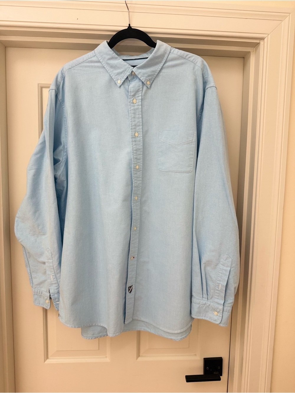 Men’s XXL Light Blue Button-Down Oxford Shirt